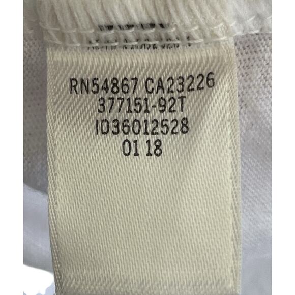 VS Pink Logo Lace Back Cut Out Long Sleeve White Shirt Size Large Athleisure - Picture 6 of 8